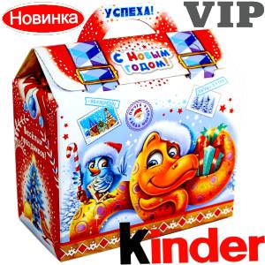 Сладкий подарок на Новый Год в жестяной упаковке весом 1200 грамм по цене 1762 руб в Каргополе