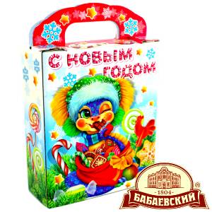 Детский подарок на Новый Год в мешочке весом 800 грамм по цене 1261 руб в Каргополе