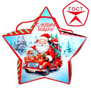 Детский подарок на Новый Год в жестяной упаковке весом 950 грамм по цене 1182 руб в Каргополе